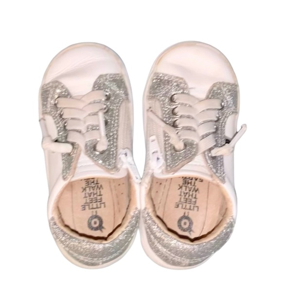 Old Soles Boutique GG brand girls GLITTER tennis shoes sneakers size 22 us 6 - Picture 15 of 15